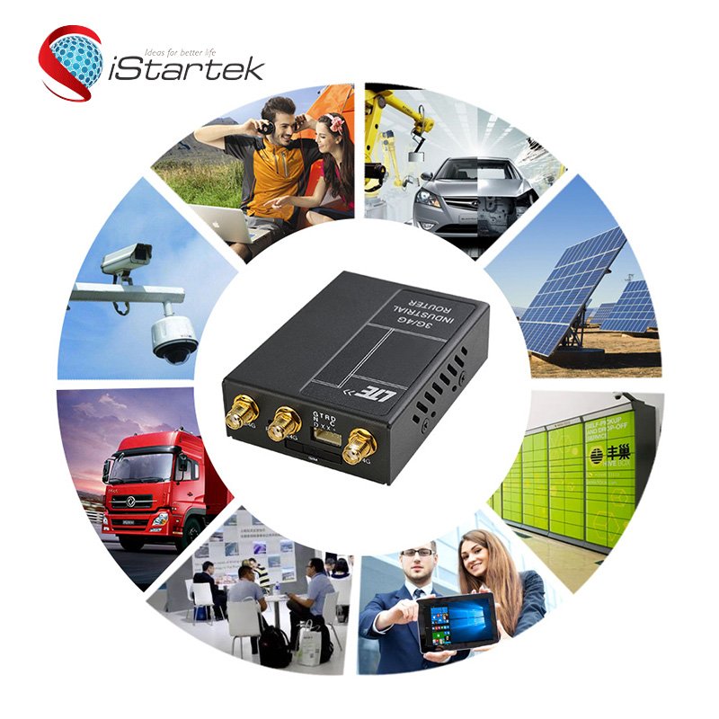 Industrial IoT M2M Advertising Marketing Simcard 12V Car WiFi LTE 3G 4G Industrial Router for Buses